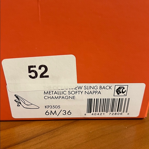 Katy Perry Collections Metallic Gold Slingback Heels - Picture 2 of 4